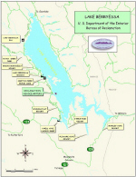 image of Lake Berryessa's locationmap; click for larger photo