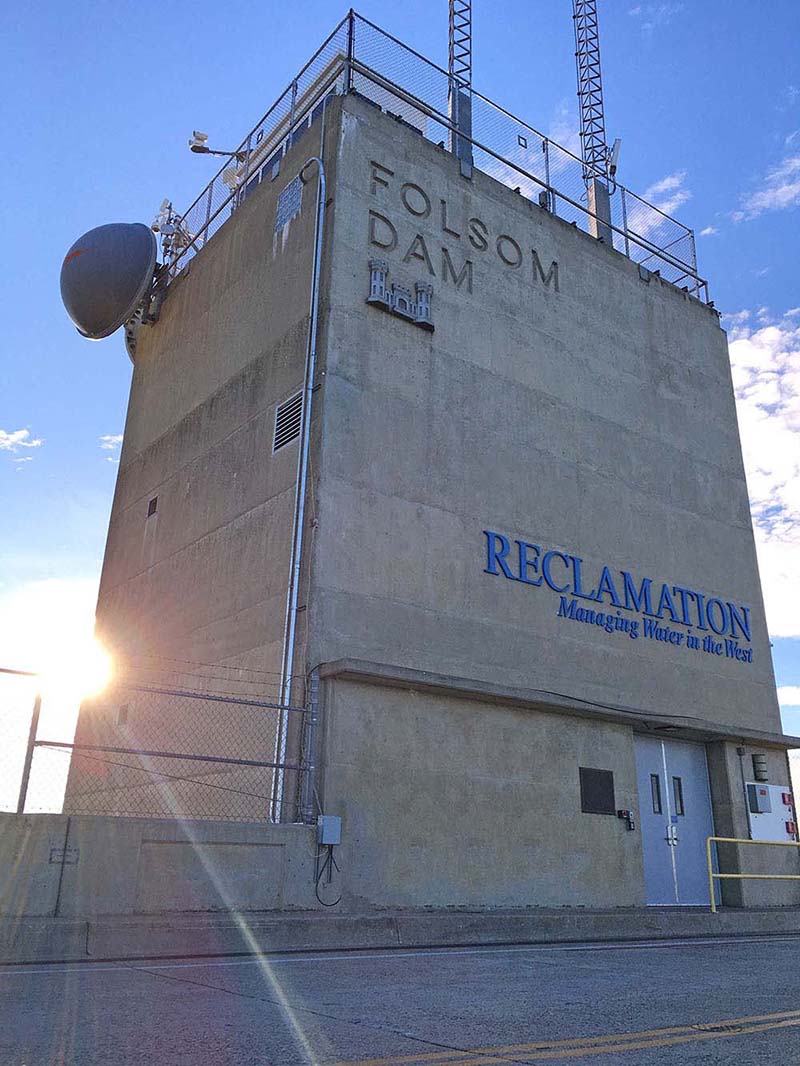 Photograph of folsom dam tower