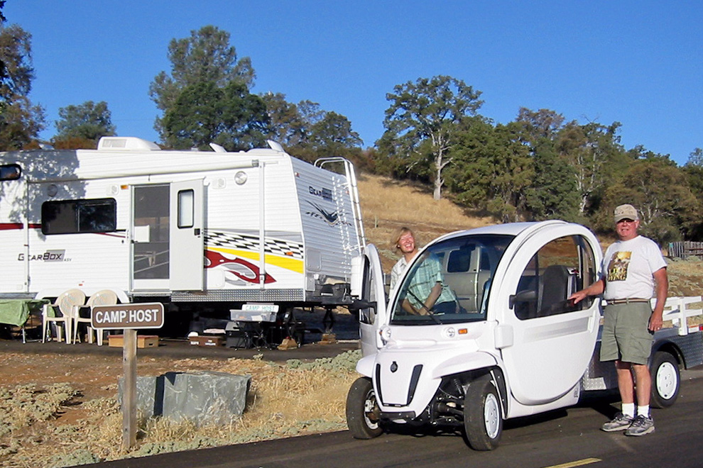 Camp host volunteers at New Melones Lake