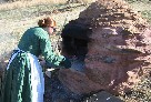 interactive image:  photo of bread oven; click for larger photo