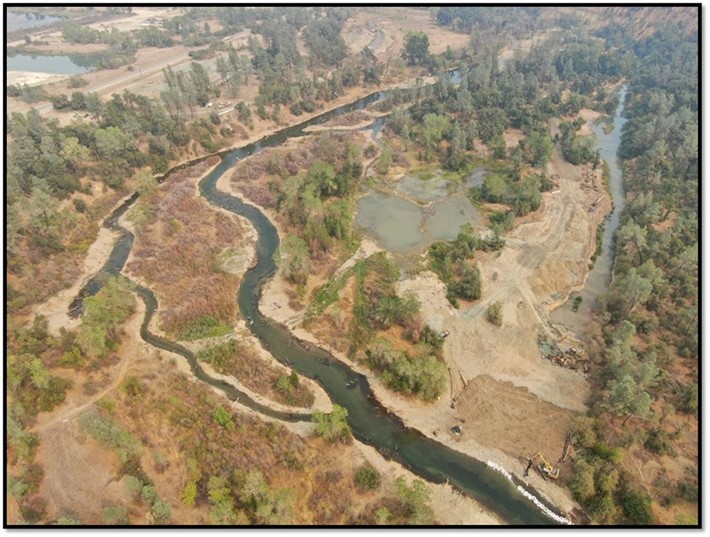The CVPIA Clear Creek Phase 3C channel restoration in 2019