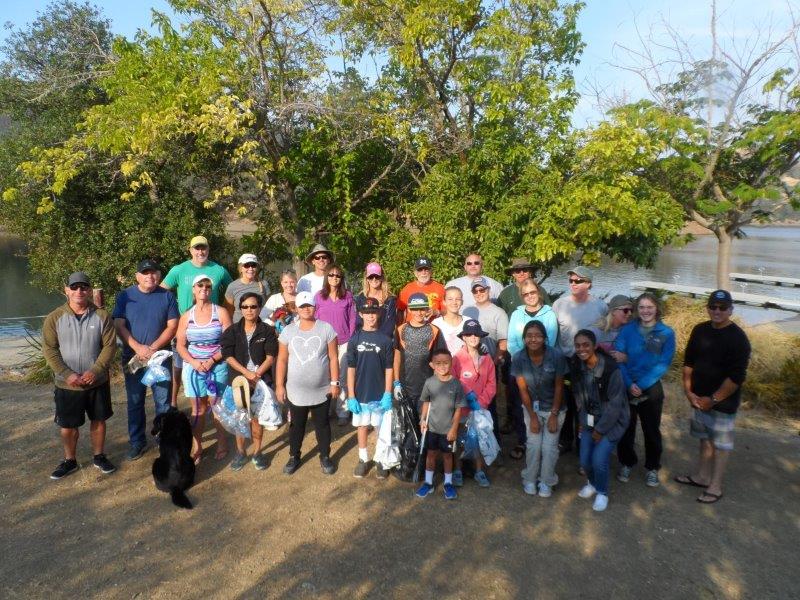 Volunteers pose for photo at Steel Canyon.