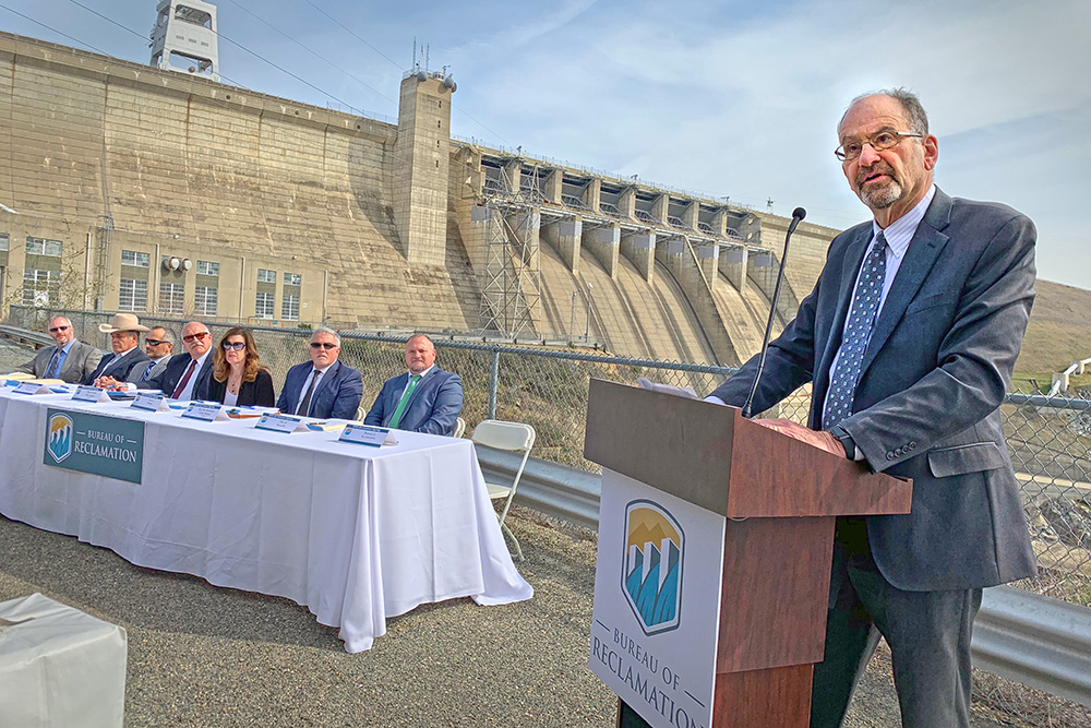 Regional Director Ernest Conant at Folsom Dam WIIN Act signing ceremony (Reclamation photo by Fernando Ponce)