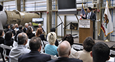 Reclamation Commissioner Michael Connor speaking at the Delta-Mendota Canal/California Aqueduct Intertie “Project Completion Ceremony”, Wednesday, May 2, 2012