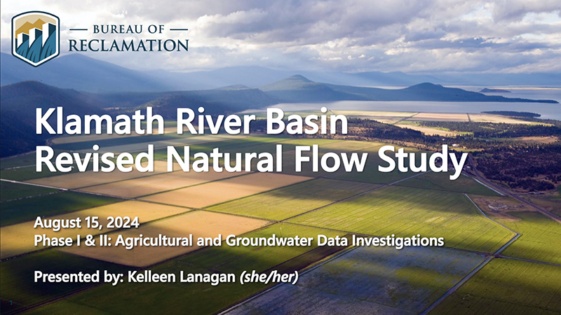 thumbnail of Klamath River Basin Revised Natural Flow Study PDF