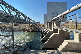 Downstream side of the Fernley Check Structure