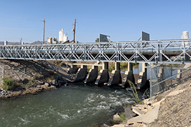 Downstream side of the Fernley Check Structure