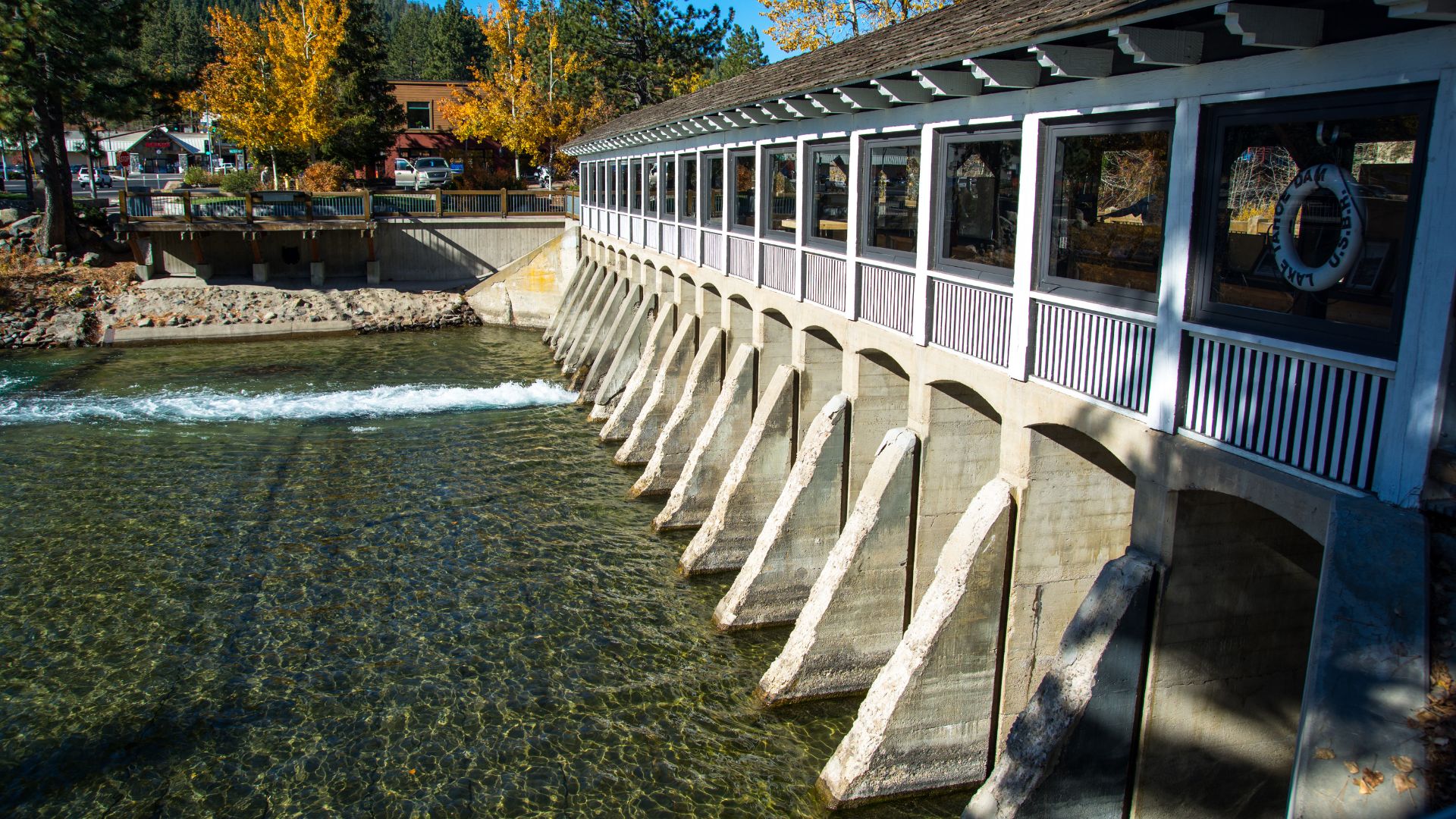 An image of Lake Tahoe Dam