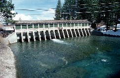 interactive image of Lake Tahoe Dam