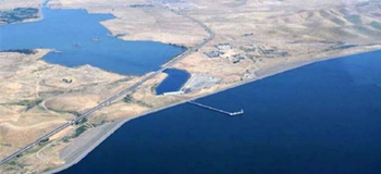 Ariel image of B.F. Sisk Dam/San Luis Reservoir