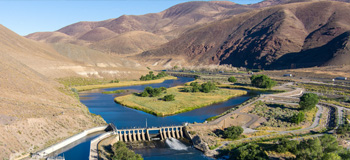 The Truckee Canal originates at the Derby Diversion Dam