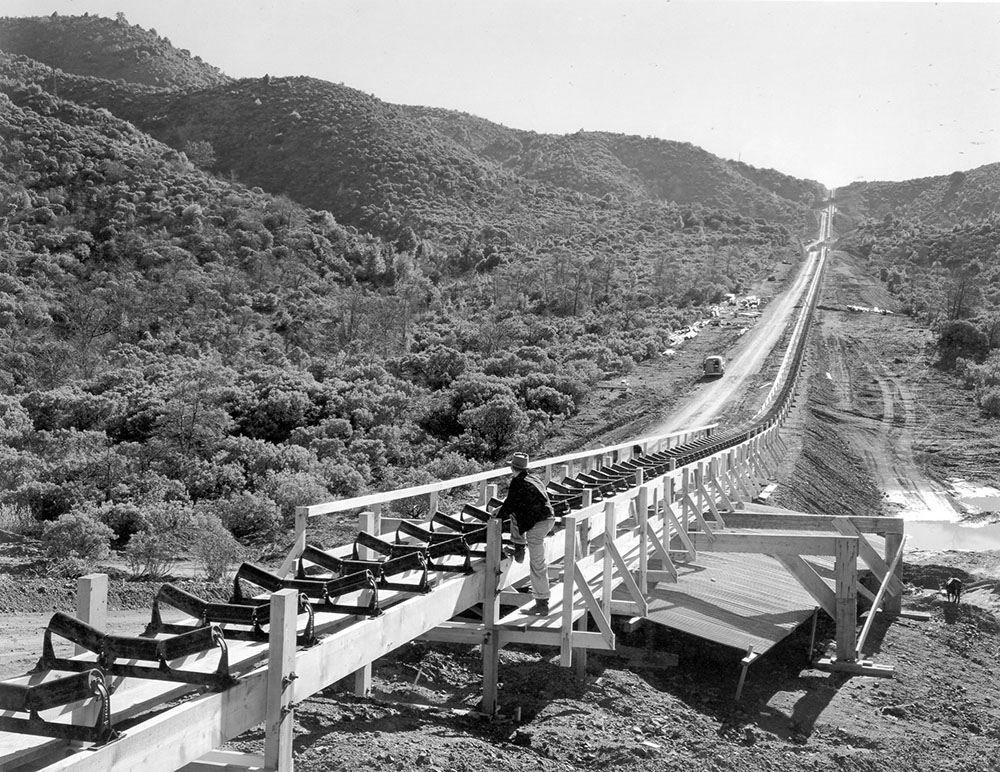 Shasta Dam coveyor belt