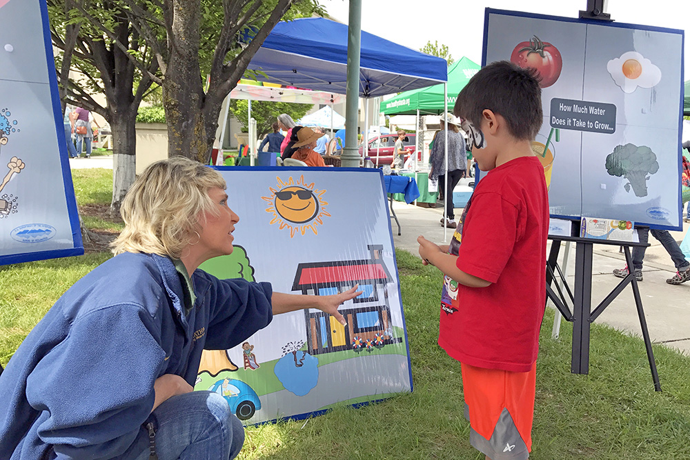 Reclamation’s Sheri Harral at 2017 Whole Earth and Watershed Festival in Redding, California 