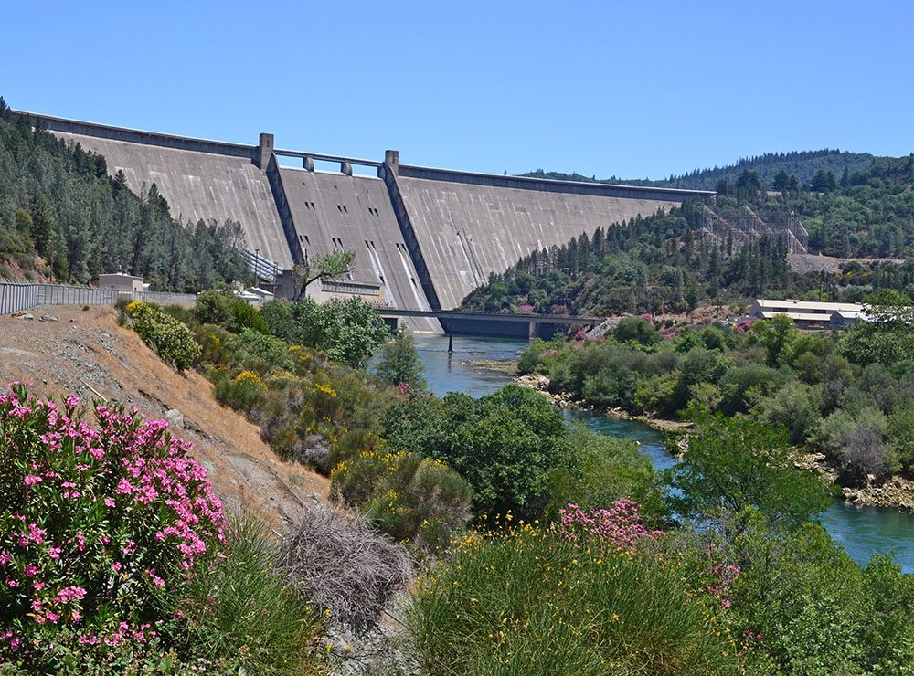 Shasta Dam Aerial Photograph