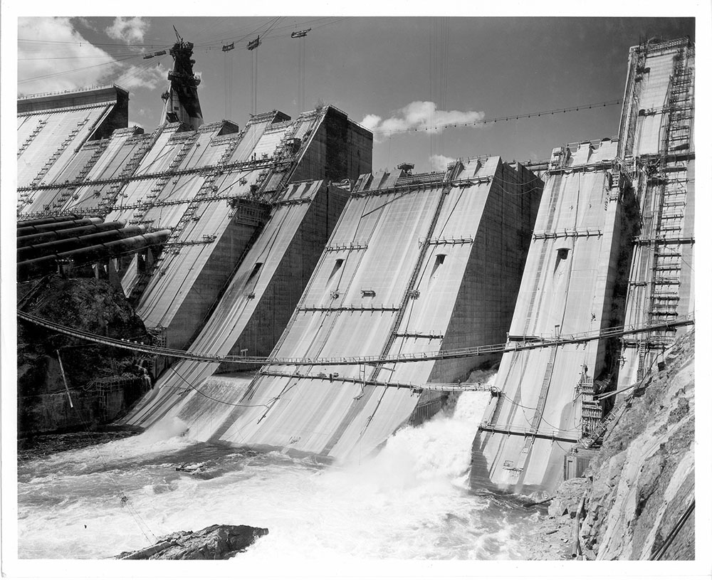 Shasta Dam spillway work