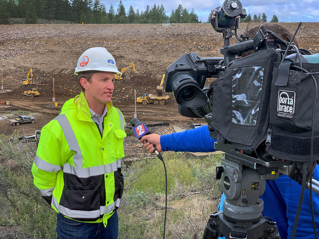 Reclamation Project Engineer Kyle Hughes (USBR photos, Todd Plain)