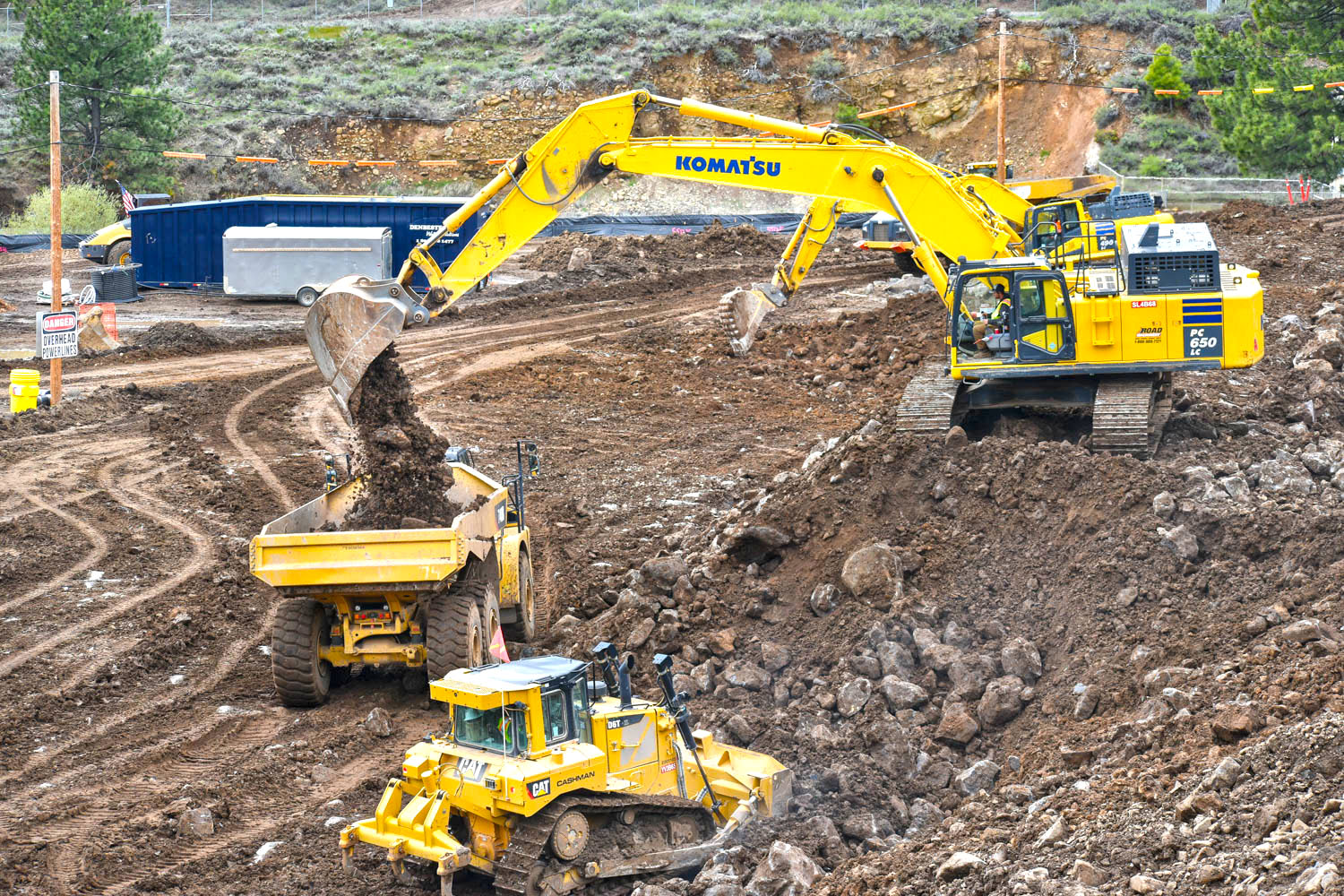 Boca Dam construction