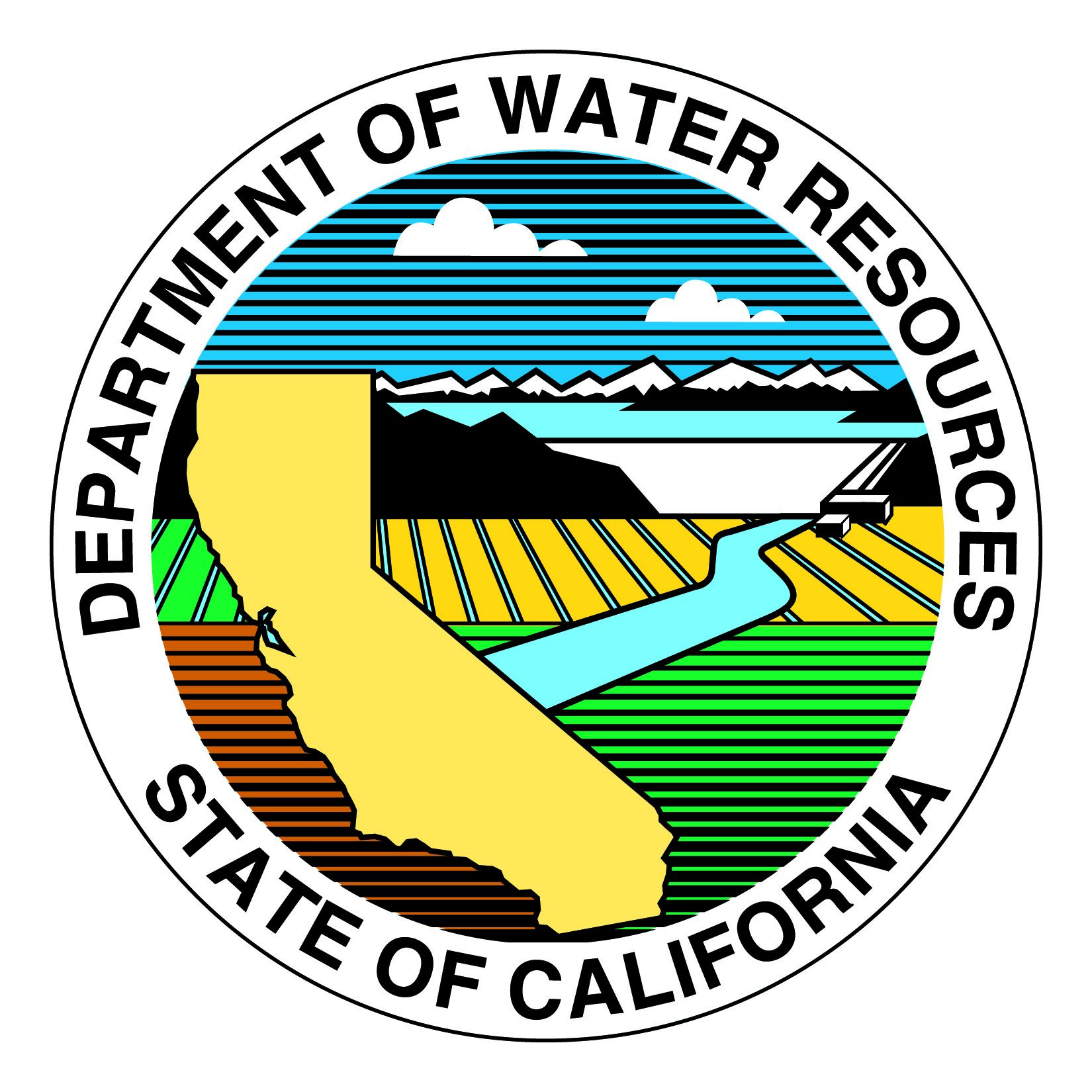 Interactive Logo for the California Department of Water Resources - Click to visit their website