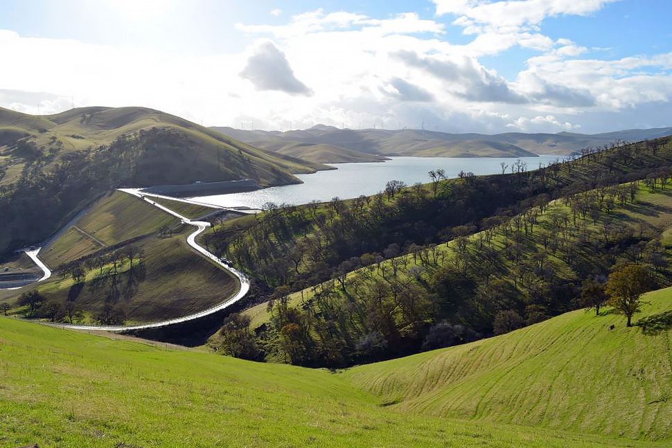 Los Vaqueros Reservoir, courtesy of Contra Costa Water District