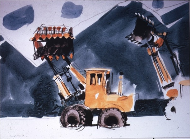 Construction activities at Soldier Creek Dam