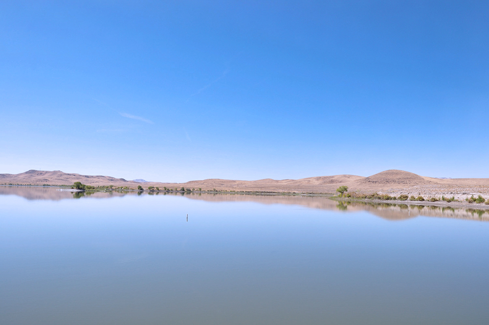 The Lahontan Reservoir in Nevada. This reservoir is part of the project selected today by Carson Water Subconservancy District where they will create a water markeing and exchange program for the Carson River watershed.