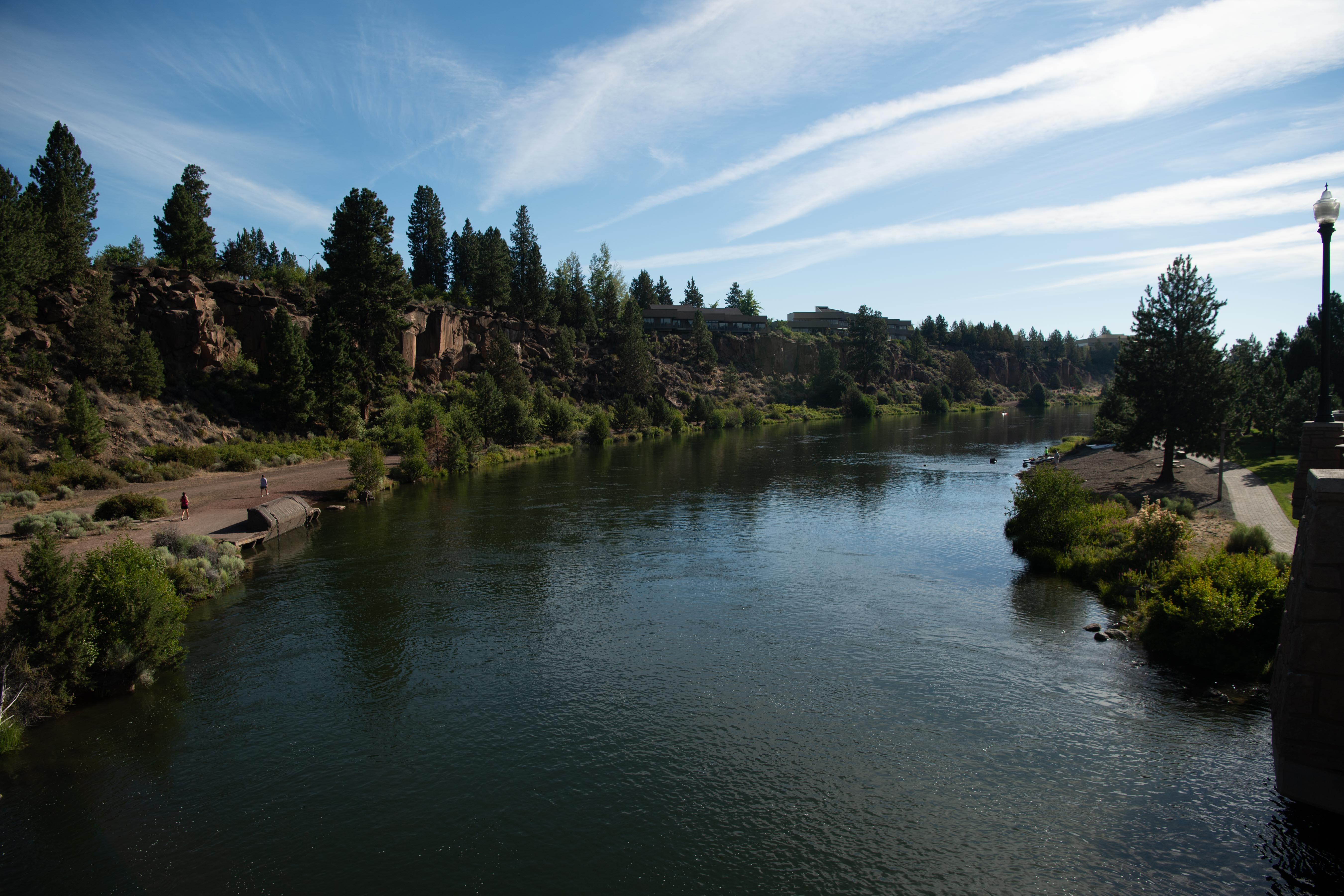 The Deschutes River Basin running through Bend, Oregon. The Central Oregon Irrigation District will develop a suite of analytical tools to evaluate and prioritize water conservation efforts in the Deschutes River Basin.