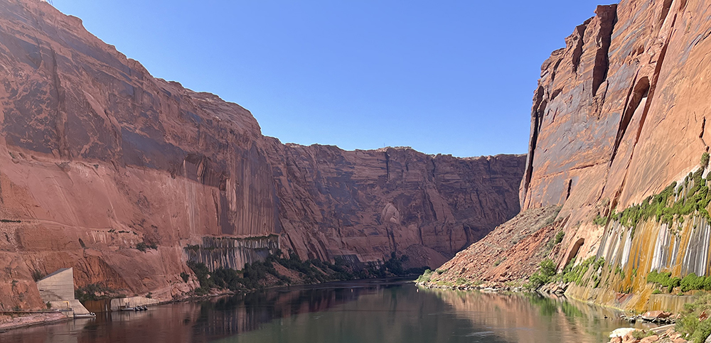 Below Glen Canyon Dam