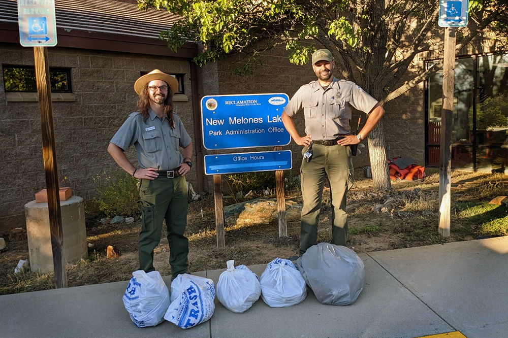 New Melones park rangers on National Public Lands Day