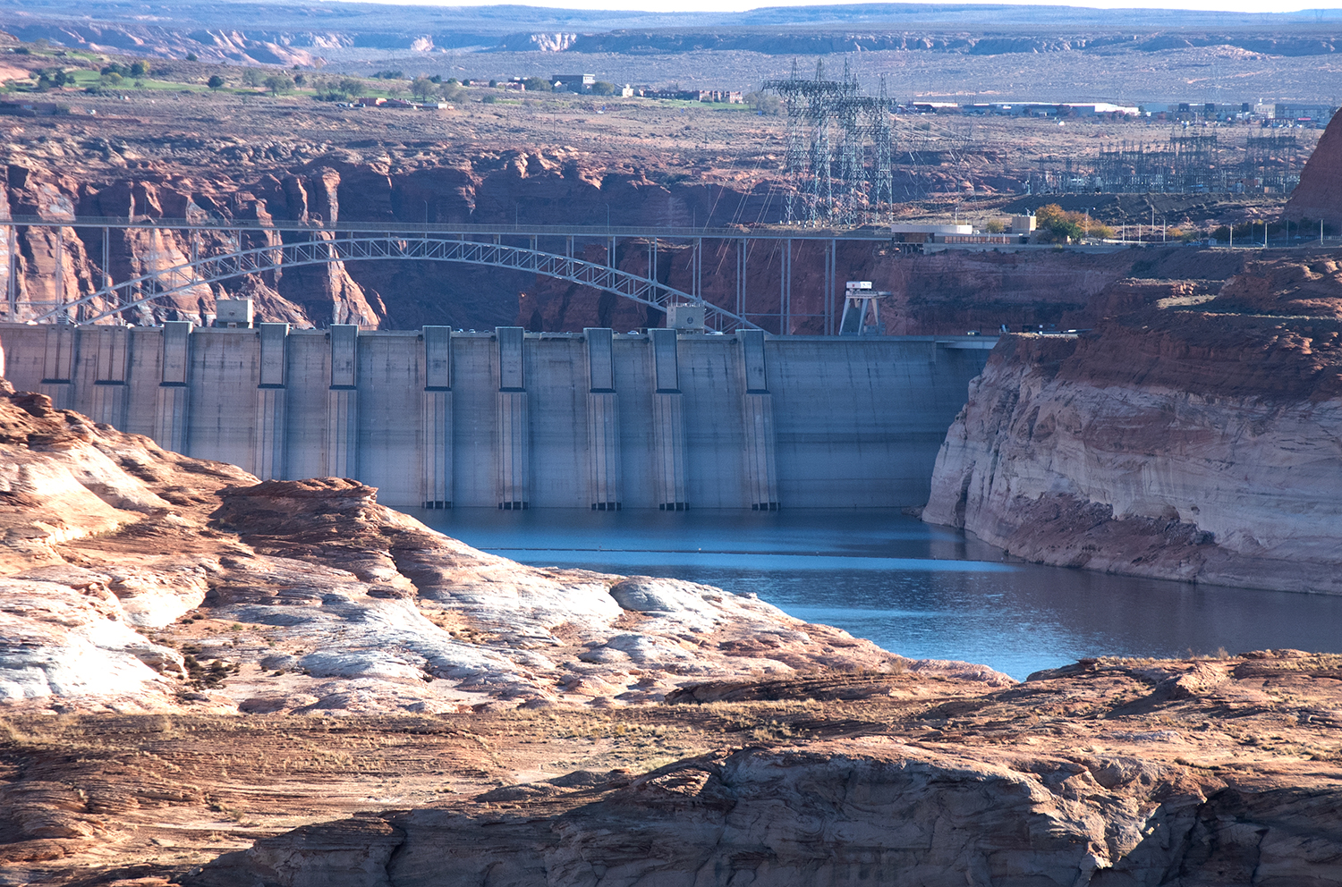 Scenic view of Glen Canyon Dam - November 2022