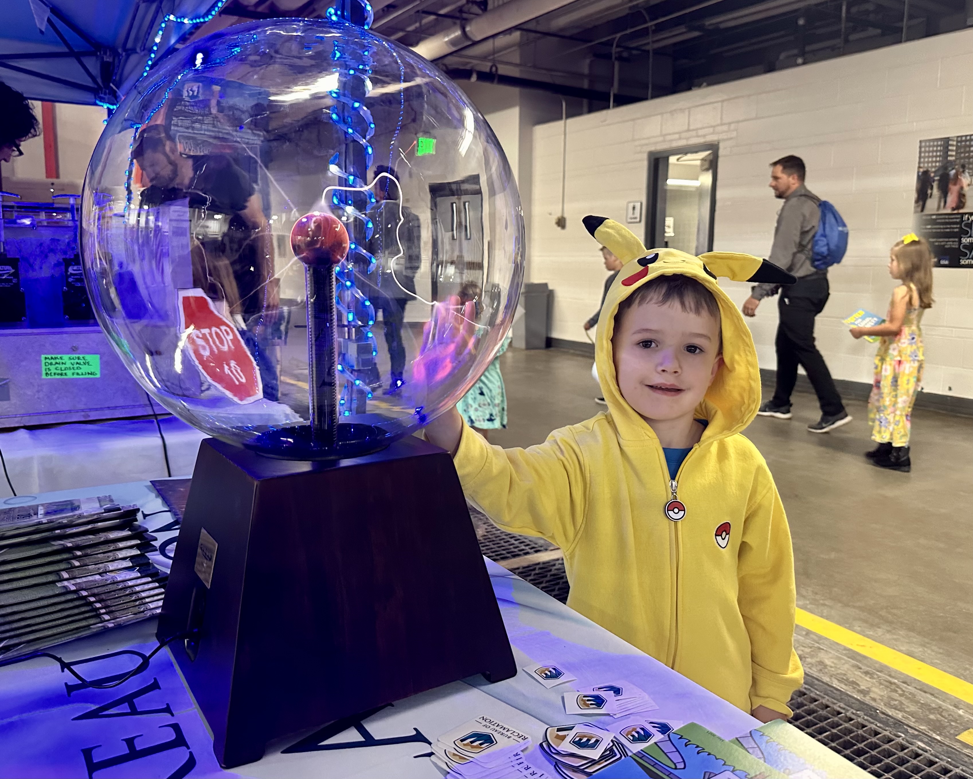 A child participates in the Bureau of Reclamation's Bring a Kid to Work Day Event at the Technical Services Center. 