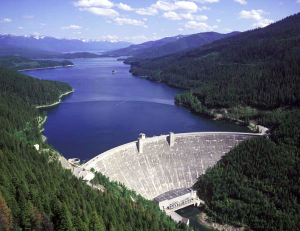 Hungry Horse Dam – one of the potential locations where prize competition solvers will test their contest solutions. 