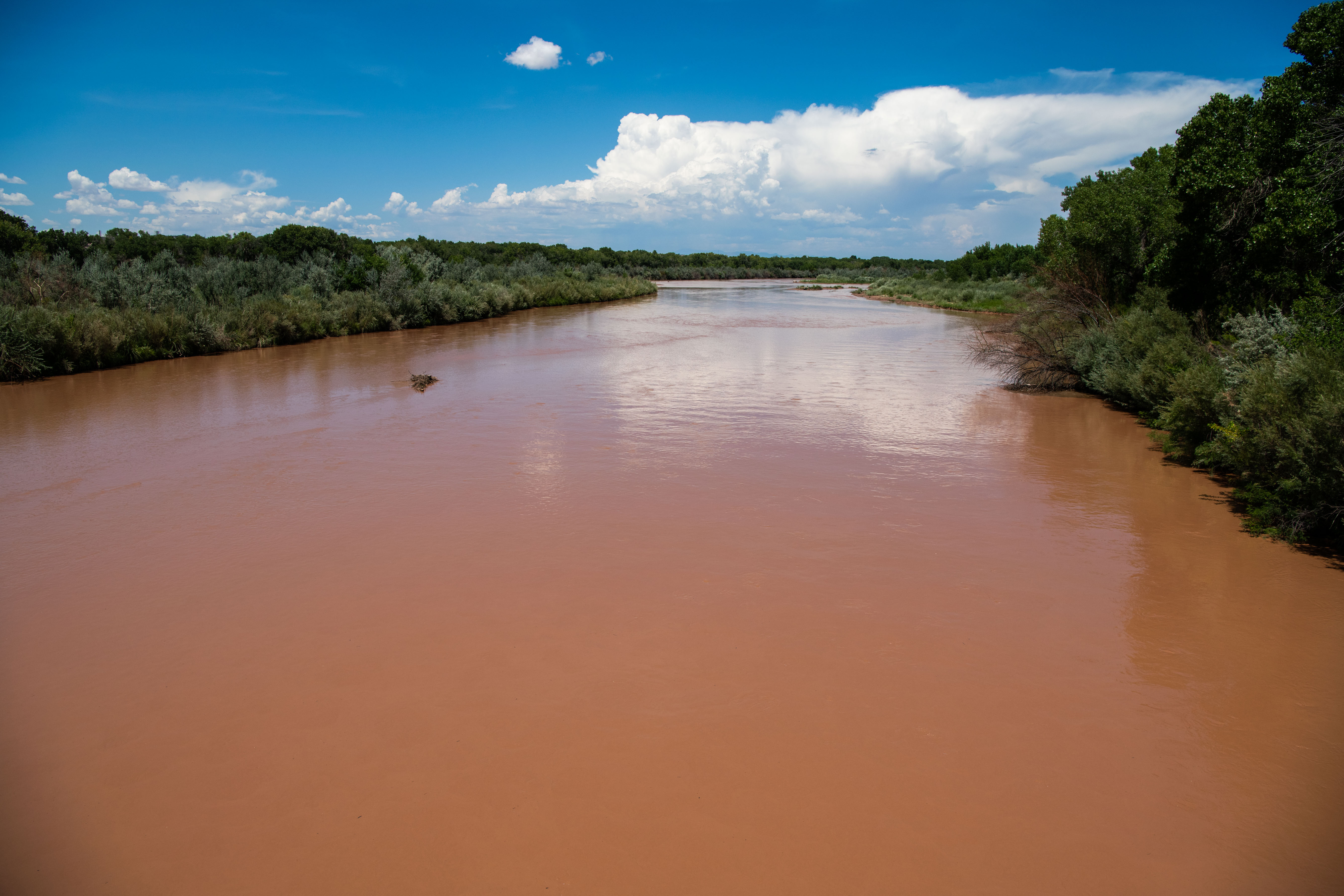 Rio Grande flows in the spring