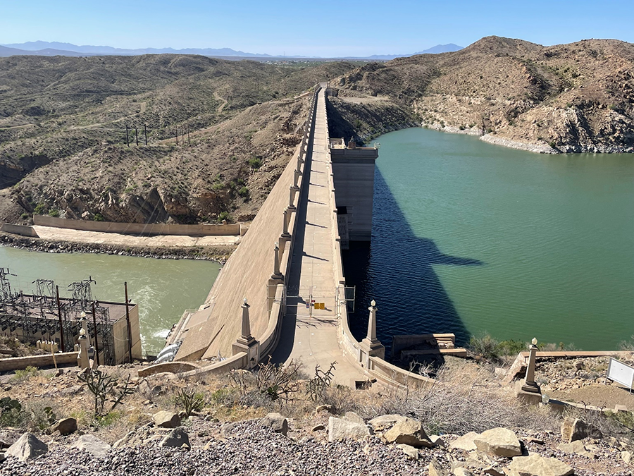 Elephant Butte Dam and Reservoir.