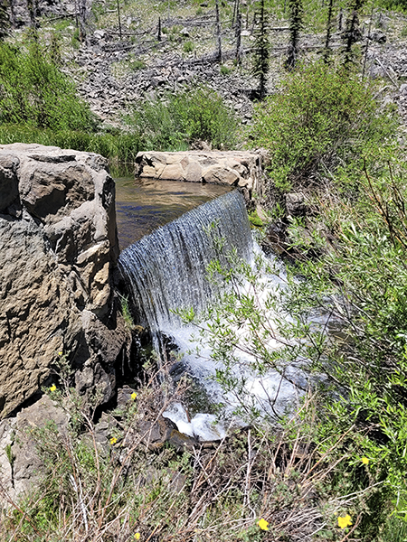 A fish barrier on the West Fork Black River