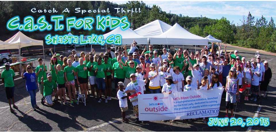 Reclamation and the C.A.S.T. (Catch a Special Thrill) for Kids Foundation gathered to share a day of fishing and boating.