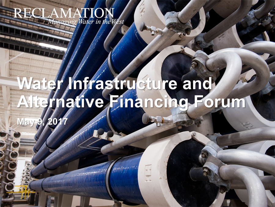 Water Infrastructure Alternative Financing Forum Screenshot