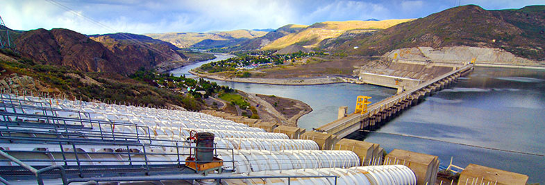 View of Grand Coulee Dam from John W. Keys Pump Generating Plant