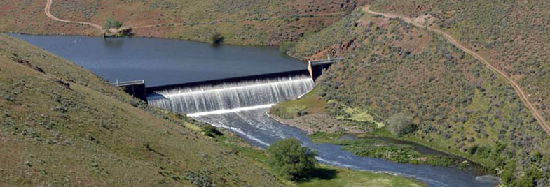 Aerial View of Thief valley Dam