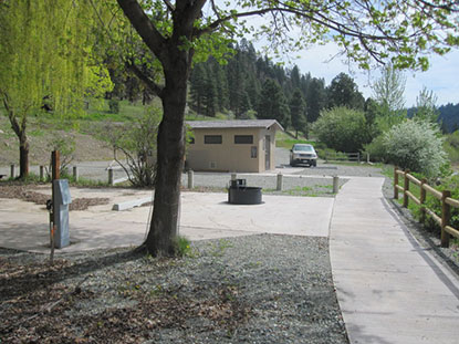 New paved walk-way and fence