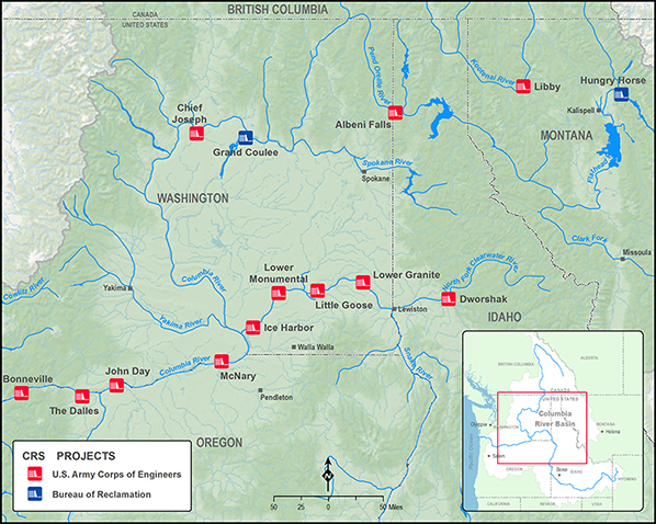 Columbia River Systems Map