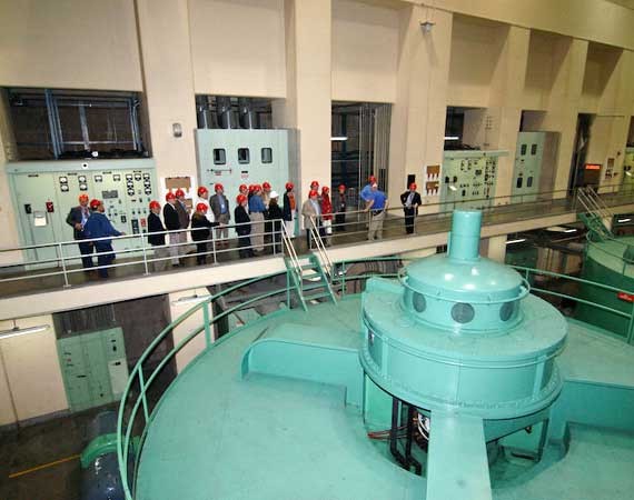 Photo taken May 12, 2009. Touring the John W. Keys III Pump-Generating Plant.