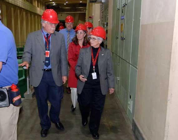 Photo taken May 12, 2009. Touring the John W. Keys III Pump-Generating Plant.