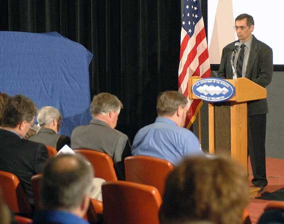 Photo taken May 12, 2009. David Murillo, Power Manager, Grand Coulee Power Office.