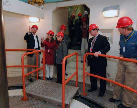 Photo taken May 12, 2009. Touring the John W. Keys III Pump-Generating Plant.