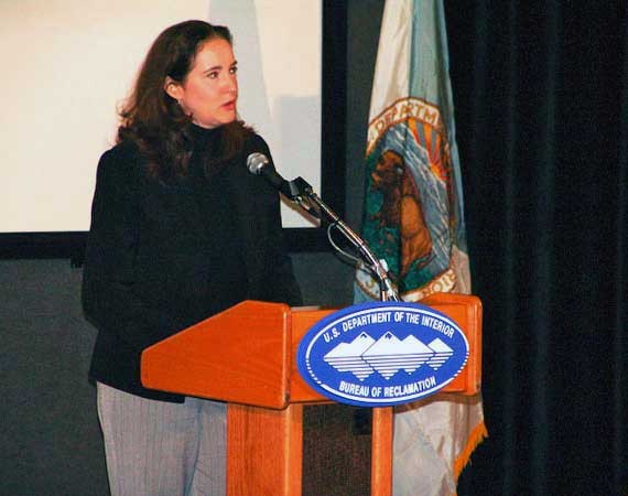 Photo taken May 12, 2009. Kameran Onley, Former Assistant Secretary for Water and Science, DOI.