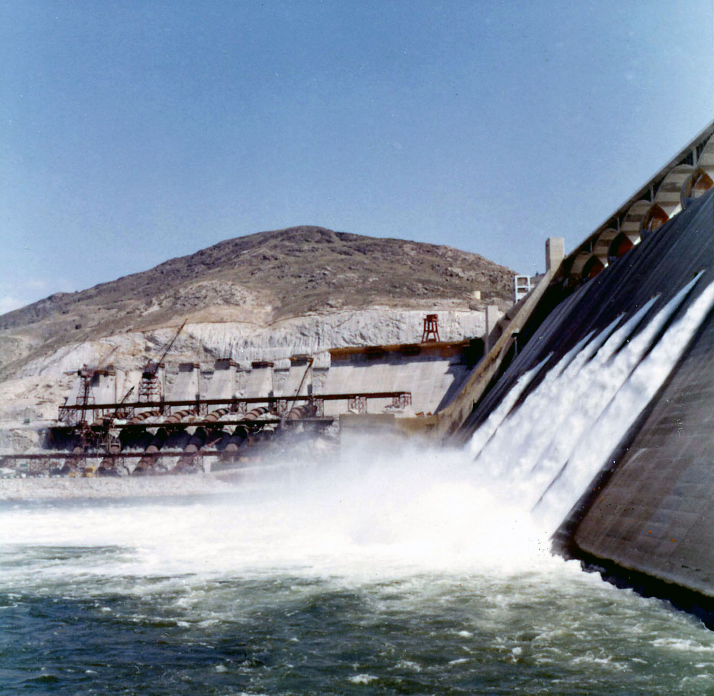 April 26, 1972. Nathaniel Washington Power Plant construction at Grand Coulee Dam