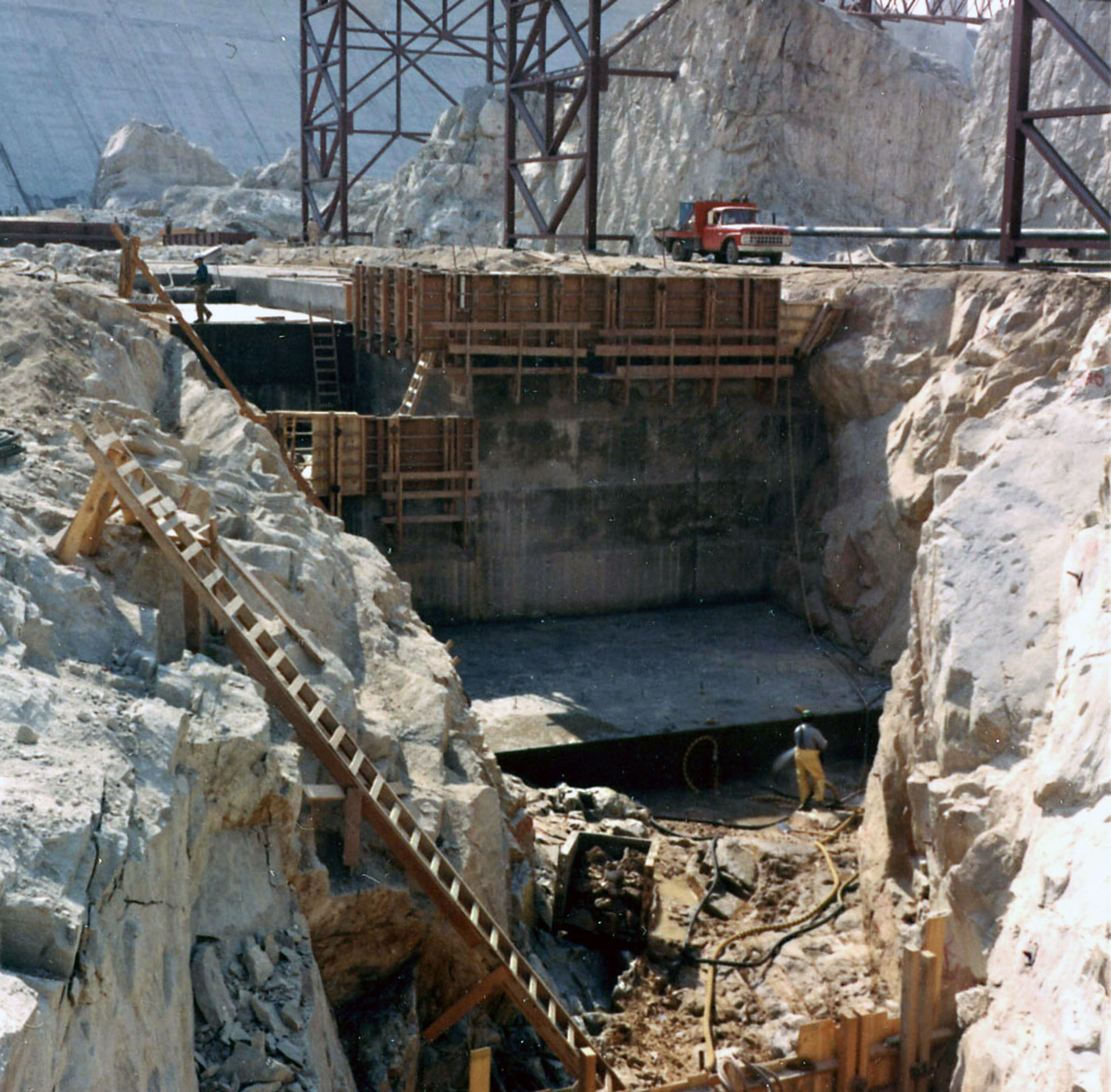 September 29, 1970. Nathaniel Washington Power Plant construction at Grand Coulee Dam.