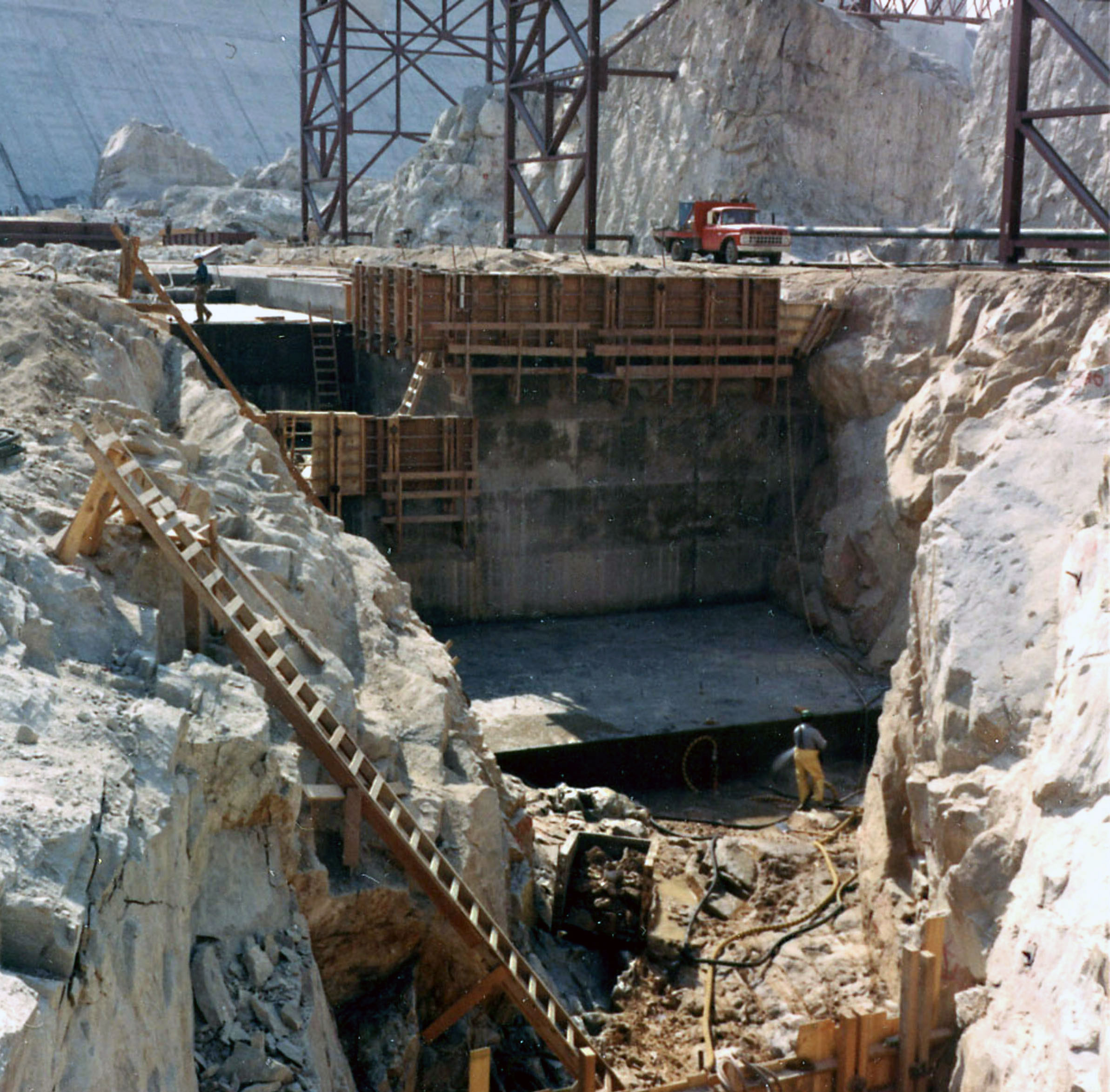September 29, 1970. Nathaniel Washington Power Plant construction at Grand Coulee Dam.