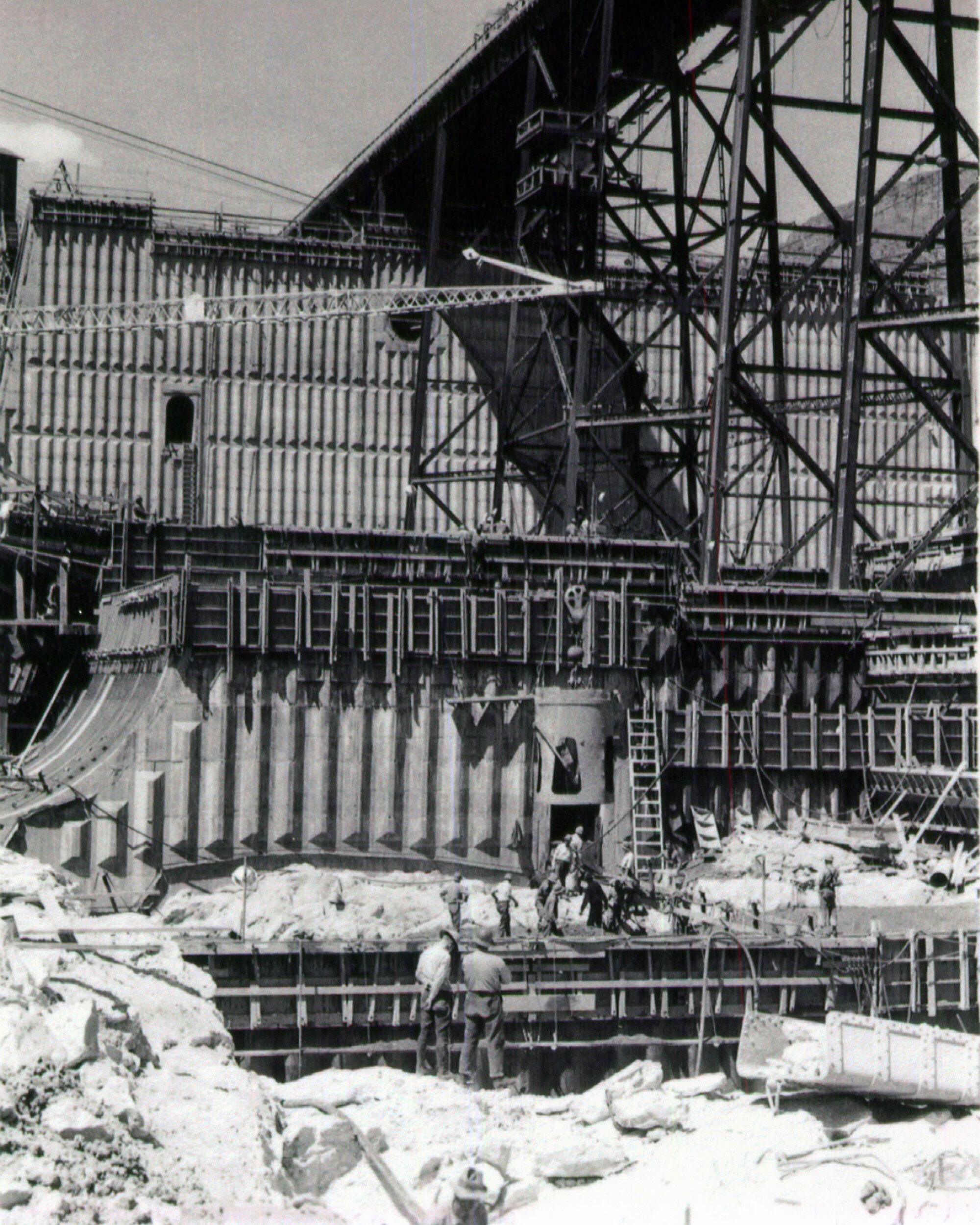 In a year, over 1.8 million yards of concrete is poured. And this is just for the foundation!