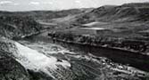 1934. East view of dam site.